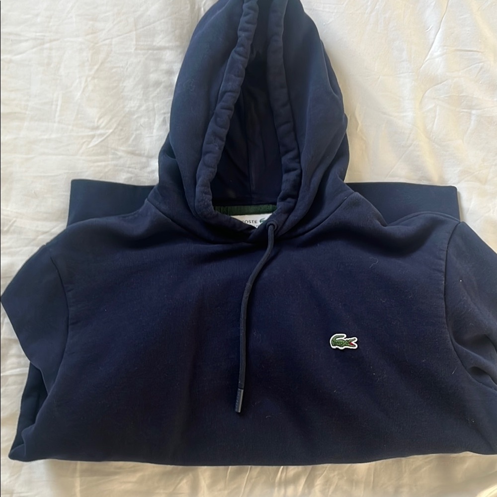 Lacoste Navy Classic Fit hoodie
